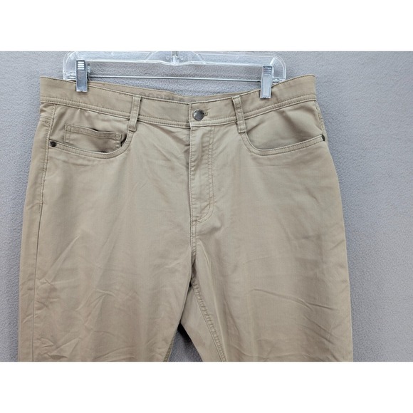 Copper & Oak Men's 34x30 5 Pockets Every Day Pants Straight Leg Khaki Stretch - Picture 3 of 12